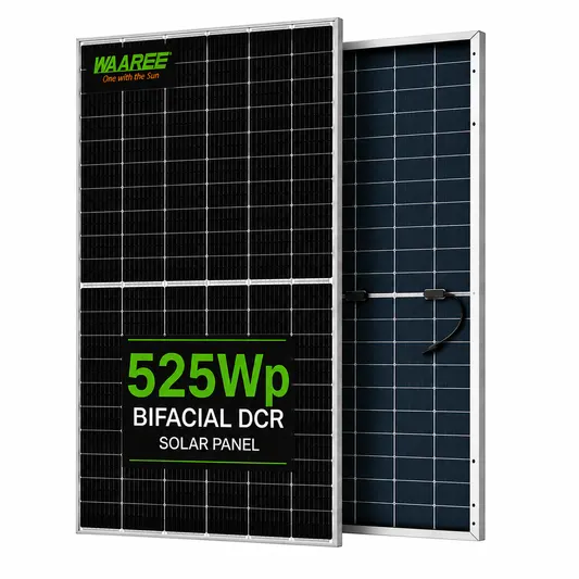 Waaree 525Wp Bifacial DCR Solar Panel
