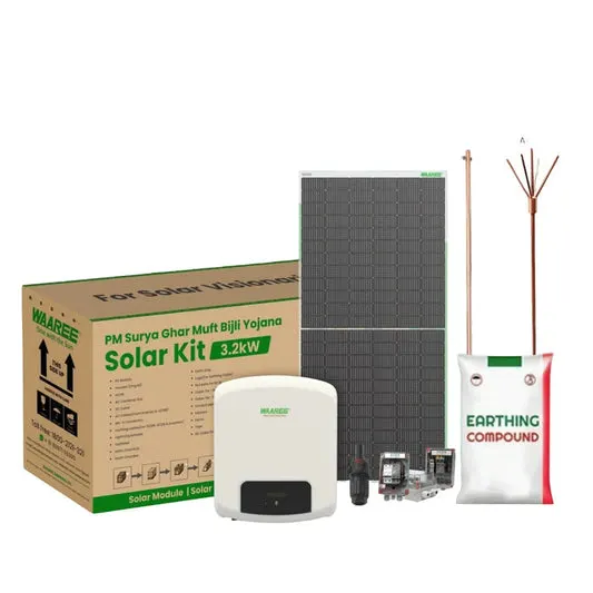 Waaree DCR Solar Kit 3kW | 525Wp Bifacial Panels